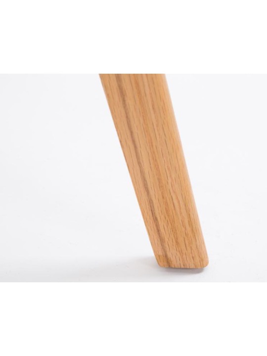 Juego de 2 taburetes de bar Metz plástico natural, blanco