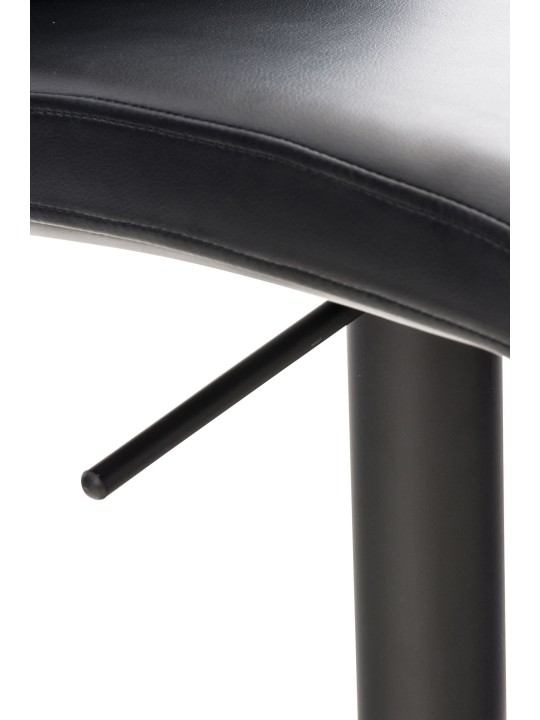 Juego de 2 taburetes de bar Cadiz piel sintética, negro Juego de 2 taburetes de bar Cadiz piel sintética, negro