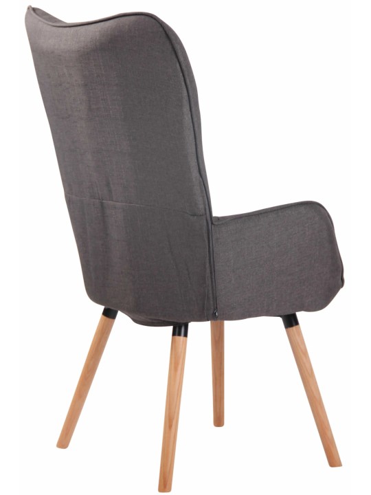 Tumbona Ashford tela natural, gris oscuro