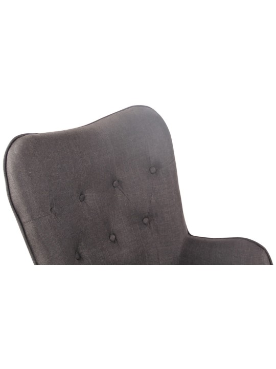 Tumbona Ashford tela natural, gris oscuro