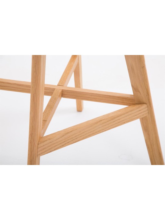 Juego de 2 taburetes de bar Cannes plástico natural, negro Juego de 2 taburetes de bar Cannes plástico natural, negro