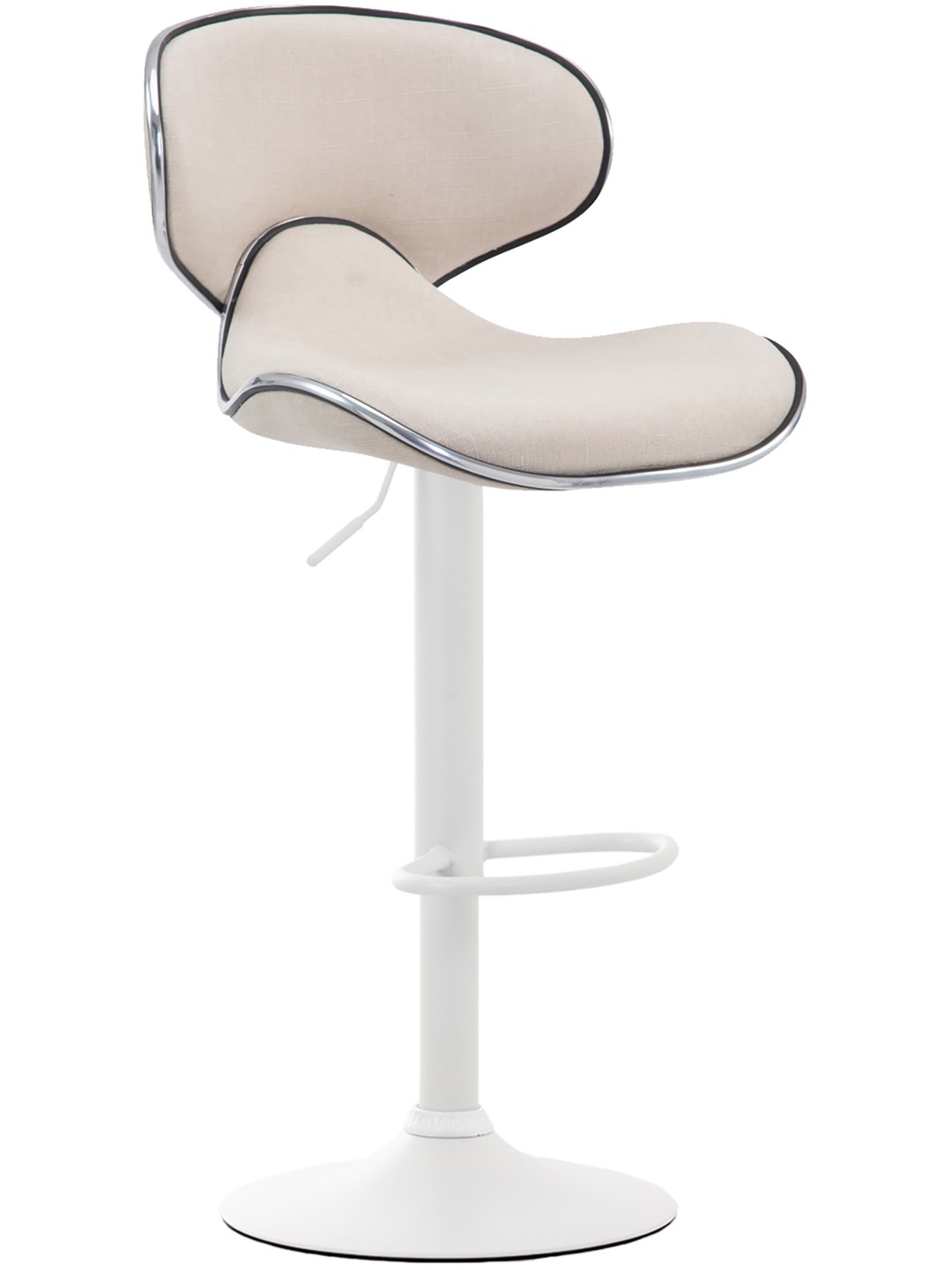 Taburete de bar Las Vegas V2 tela, crema