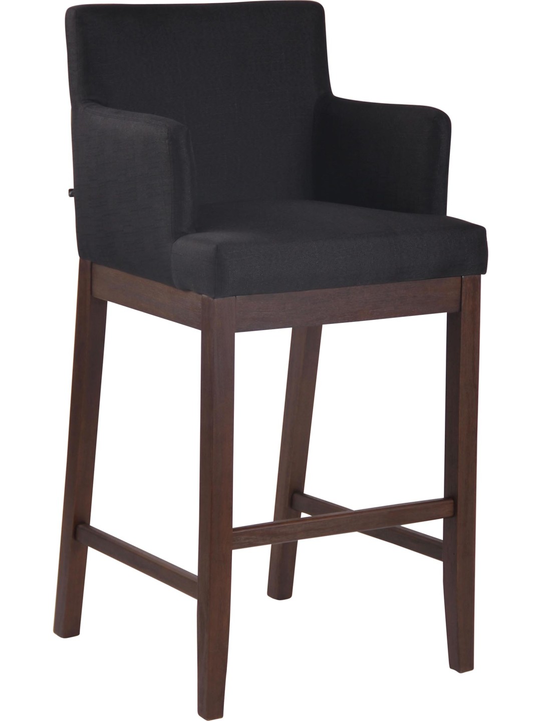 Taburete de bar Laredo tela antigua, negro