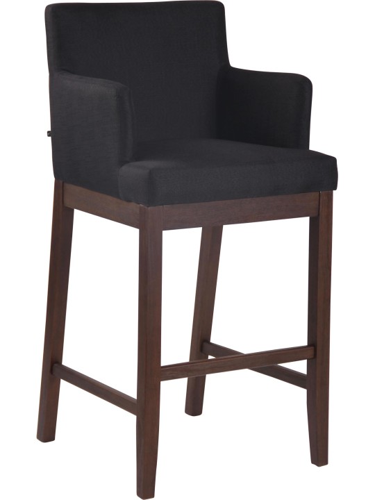 Taburete de bar Laredo tela antigua, negro