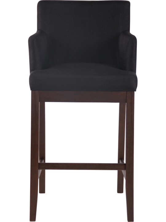 Taburete de bar Laredo tela antigua, negro