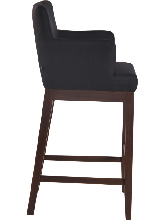 Taburete de bar Laredo tela antigua, negro