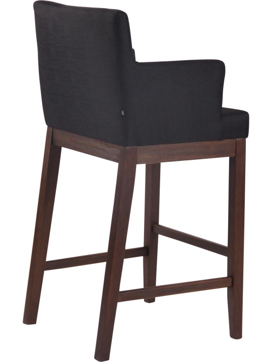 Taburete de bar Laredo tela antigua, negro