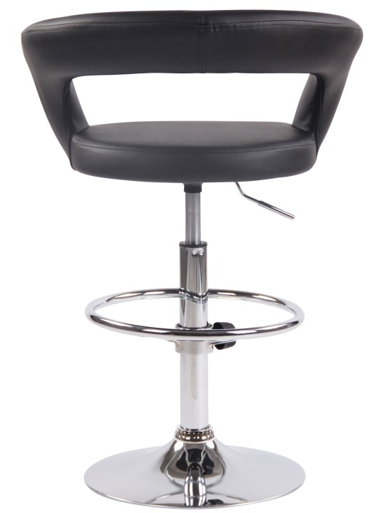 Taburete de bar Jaen piel sintética, negro