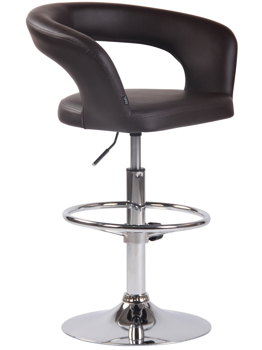 Taburete de bar Jaen piel sintética, marrón