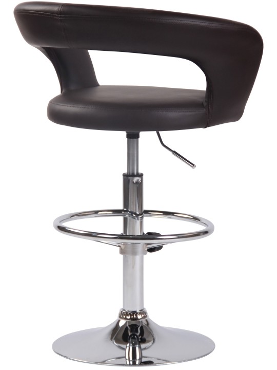Taburete de bar Jaen piel sintética, marrón Taburete de bar Jaen piel sintética, marrón