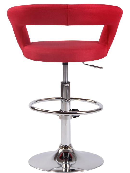 Taburete de bar Jaen tela, rojo