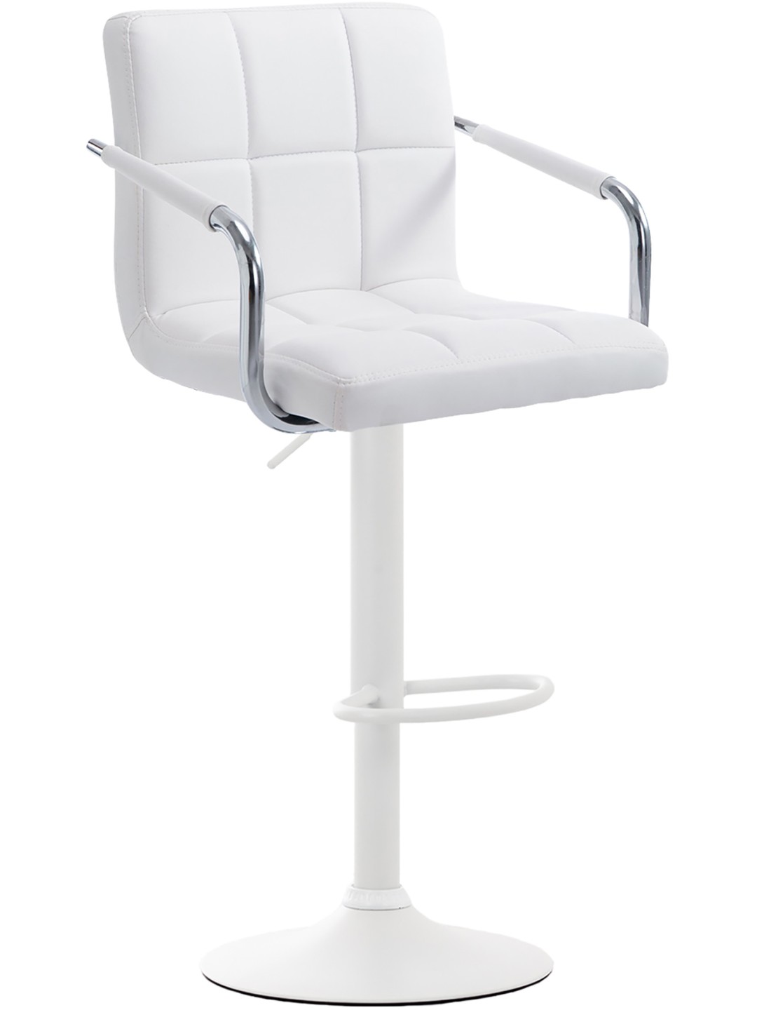 Taburete de bar Lucy V2, blanco