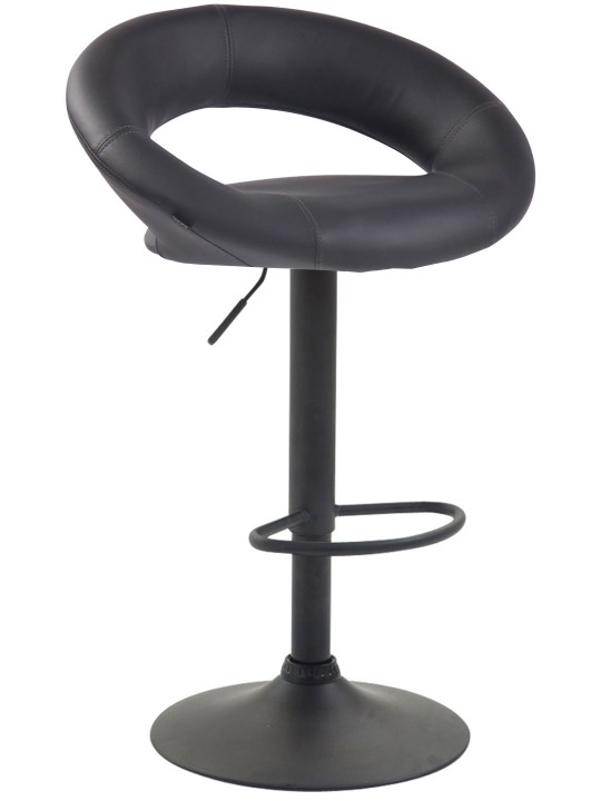 Taburete de bar Olinda piel sintética, gris