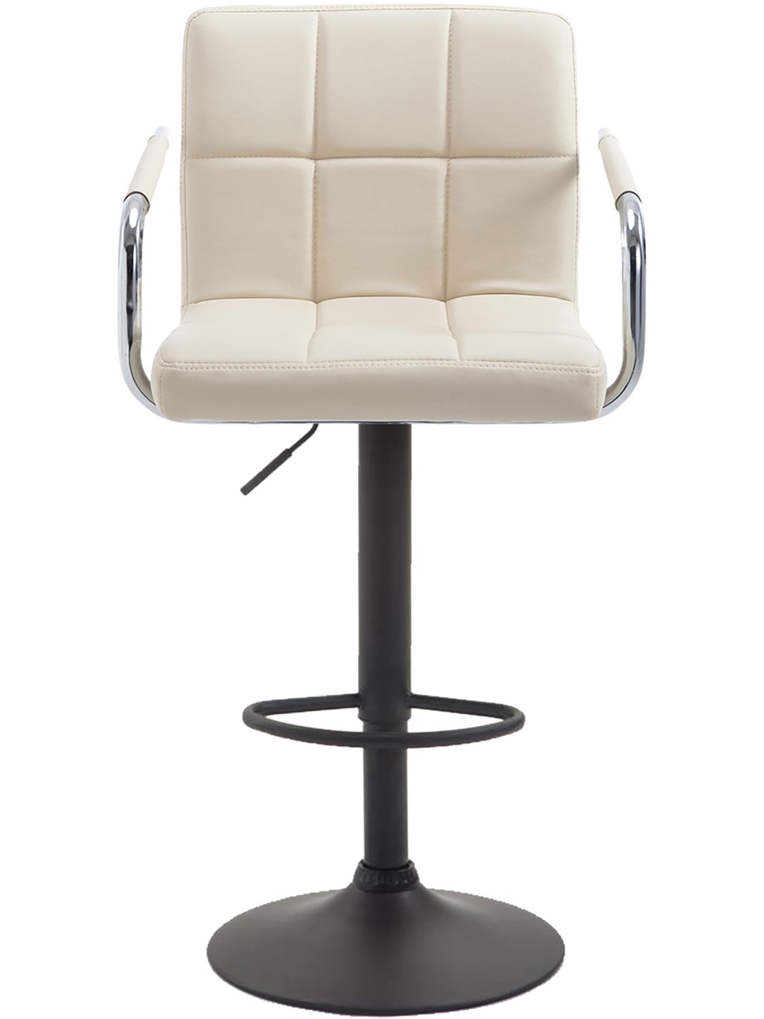 Juego de 2 taburetes de bar Lucy V2, crema