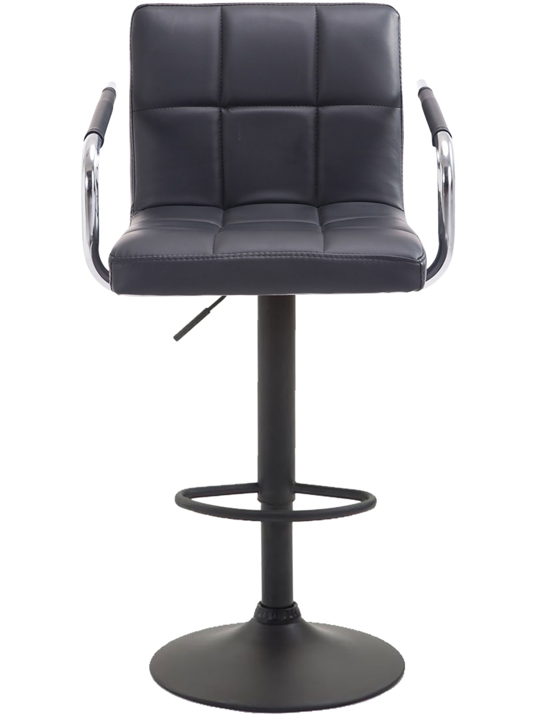 Juego de 2 taburetes de bar Lucy V2, negro