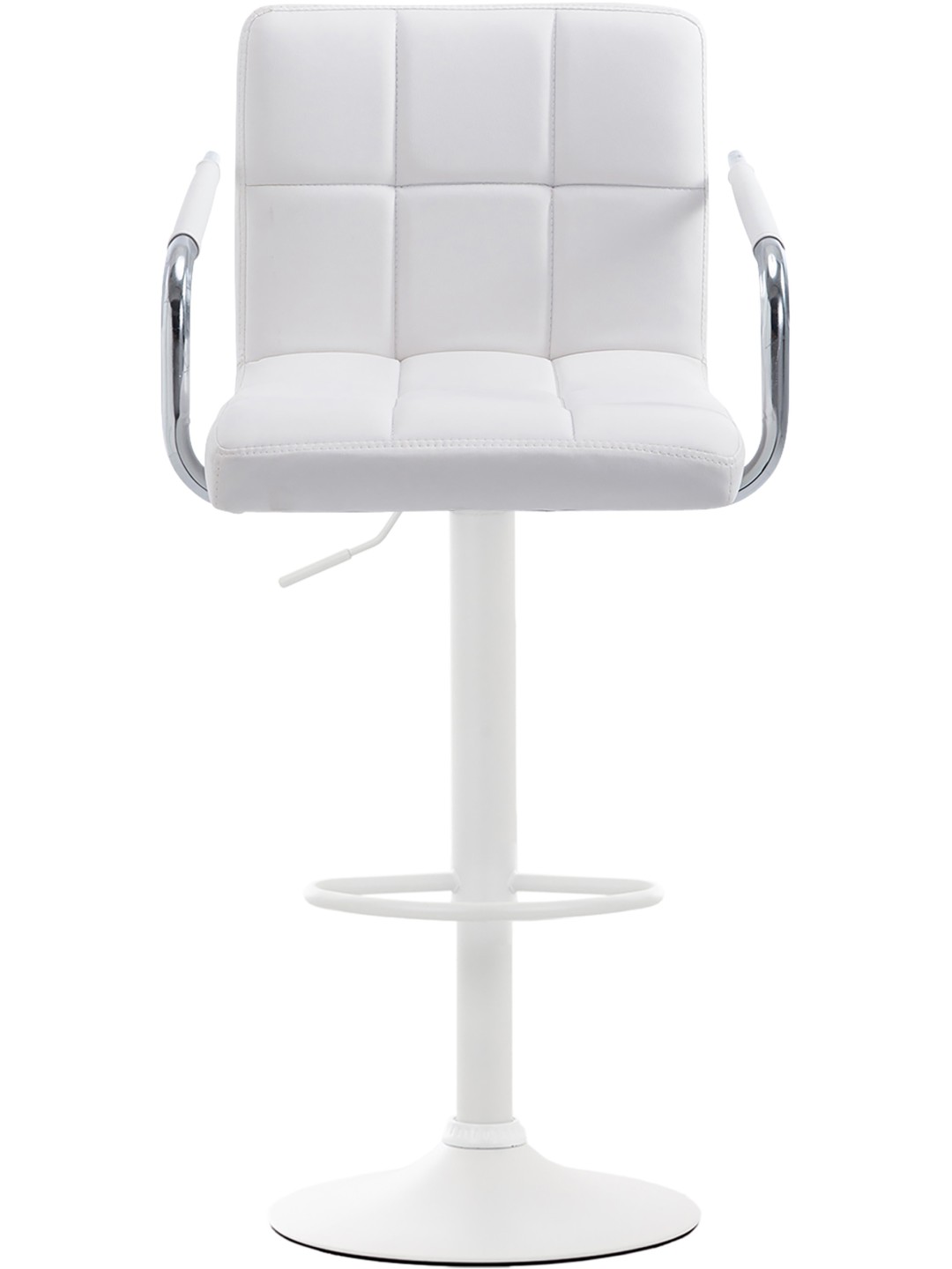 Juego de 2 taburetes de bar Lucy V2, blanco