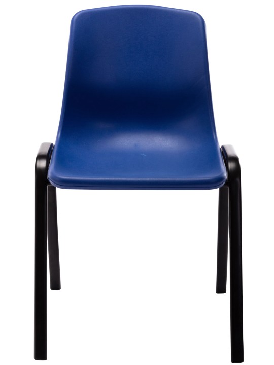 Juego de 4 sillas apilables Nowra plástico, azul Juego de 4 sillas apilables Nowra plástico, azul