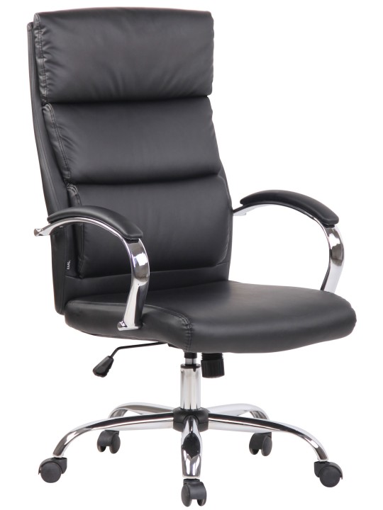 Silla de oficina Bradford piel sintética, negro