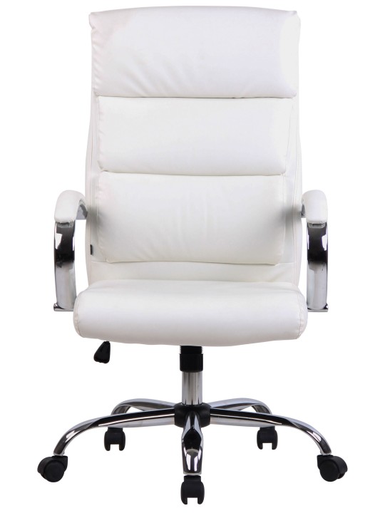 Silla de oficina Bradford piel sintética, blanco