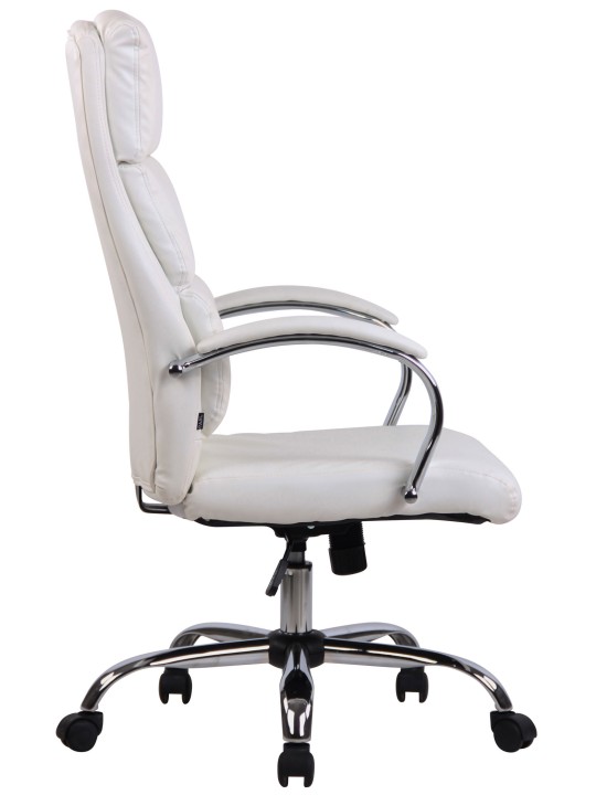 Silla de oficina Bradford piel sintética, blanco