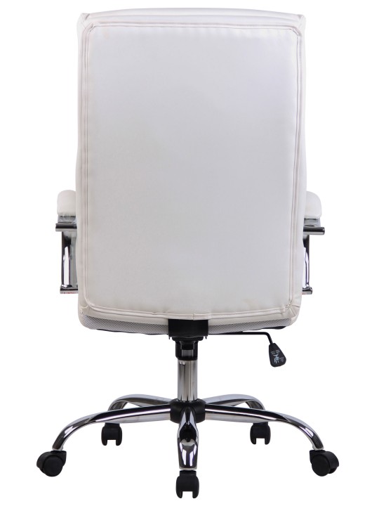 Silla de oficina Bradford piel sintética, blanco