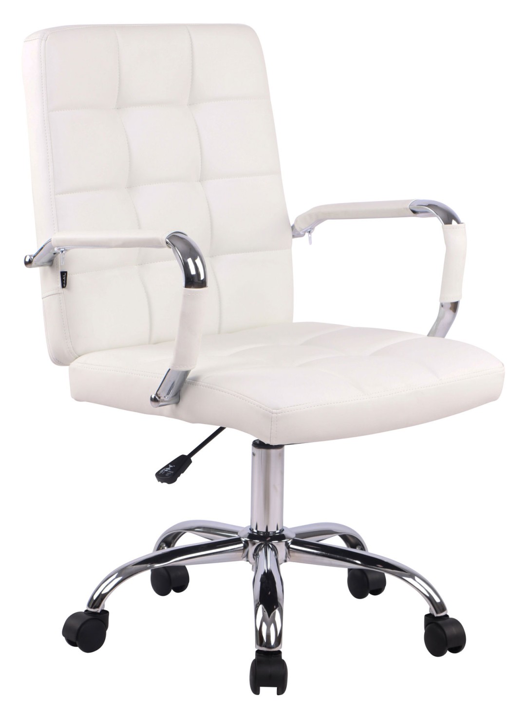 Silla de oficina Deli PRO ecopiel, blanco