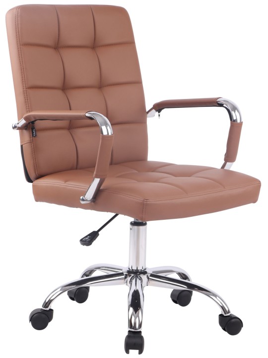 Silla de oficina Deli PRO ecopiel, marrón claro Silla de oficina Deli PRO ecopiel, marrón claro