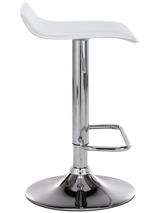 Juego de 2 taburetes de bar Dyn, blanco