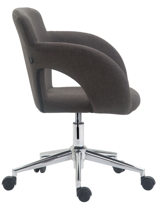 Silla de oficina tela Edison, gris oscuro