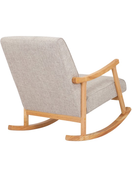 Mecedora Morelia tela natural, crema