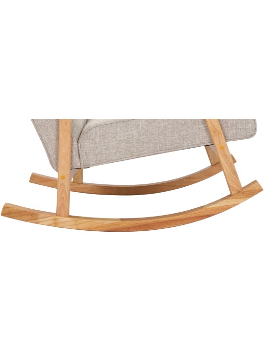 Mecedora Morelia tela natural, crema