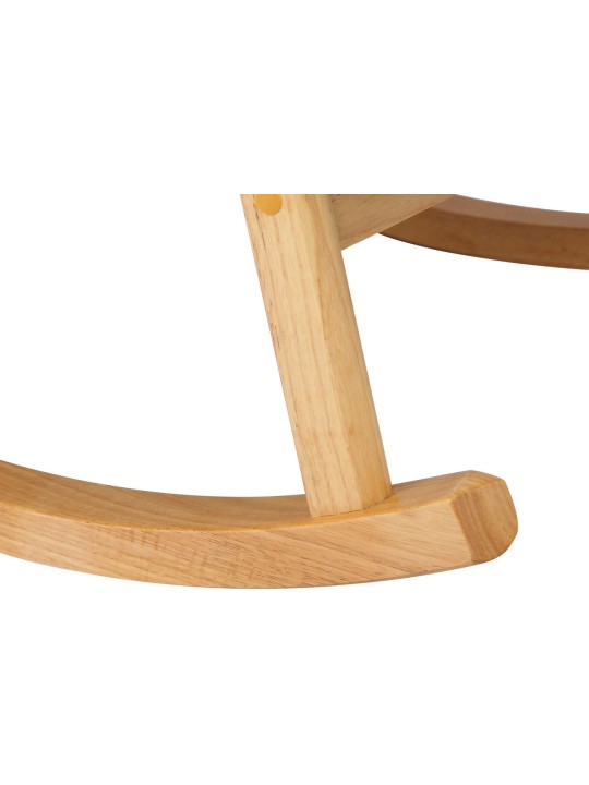 Mecedora Morelia tela natural, crema