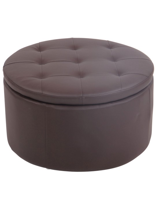 Taburete Evora piel sintética, marrón Taburete Evora piel sintética, marrón