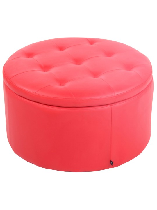 Taburete Evora piel sintética, rojo Taburete Evora piel sintética, rojo