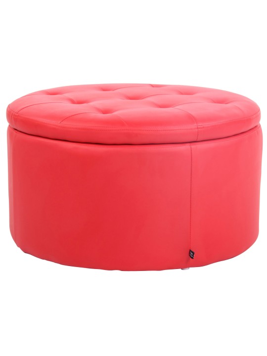 Taburete Evora piel sintética, rojo Taburete Evora piel sintética, rojo
