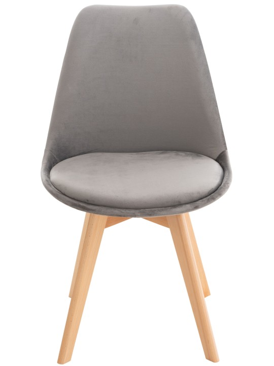 Silla Linares Terciopelo, gris
