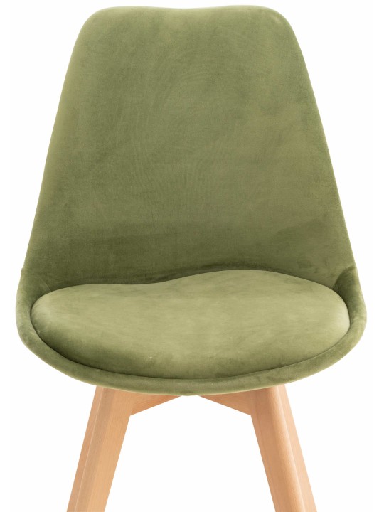 Silla Linares Terciopelo, verde claro