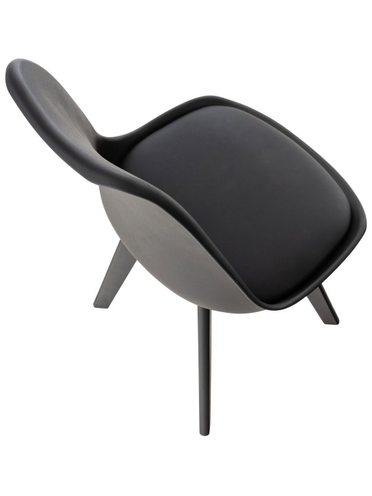 Silla Linares, negro/negro