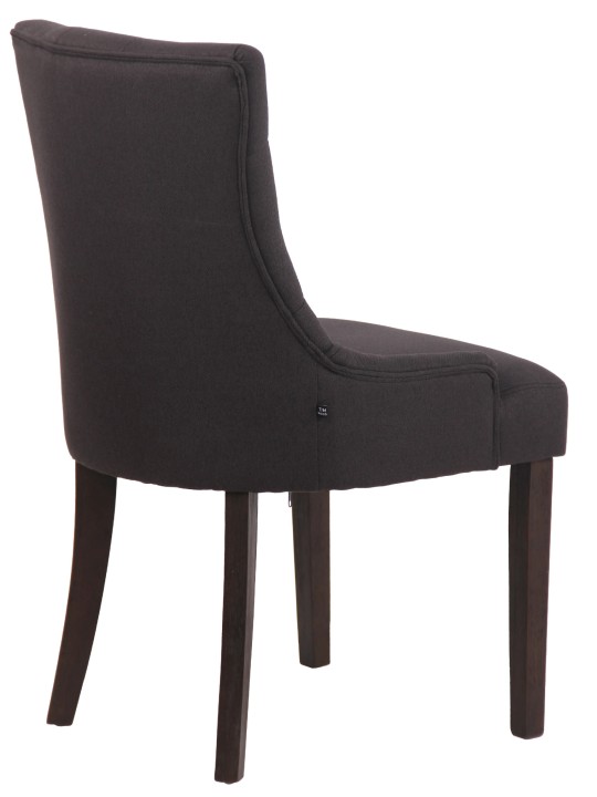 Silla de comedor Inverness tela antigua, negro