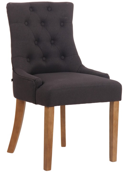 Silla de comedor Inverness tela antiguo-claro, negro