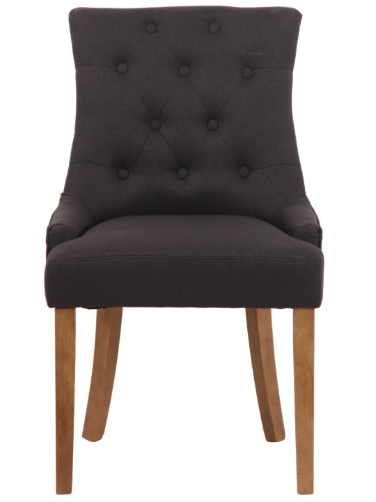 Silla de comedor Inverness tela antiguo-claro, negro