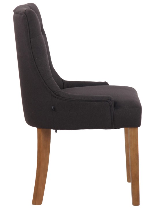 Silla de comedor Inverness tela antiguo-claro, negro