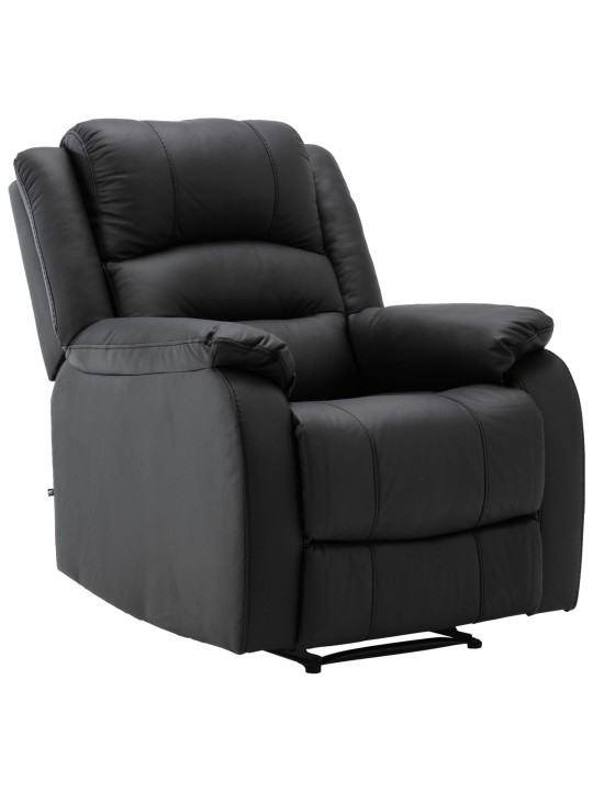 Sillón Kerpen símil piel, negro