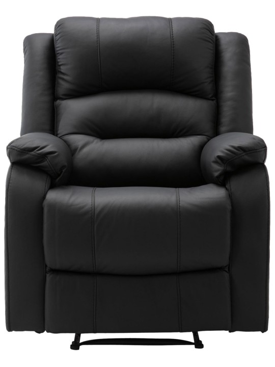 Sillón Kerpen símil piel, negro
