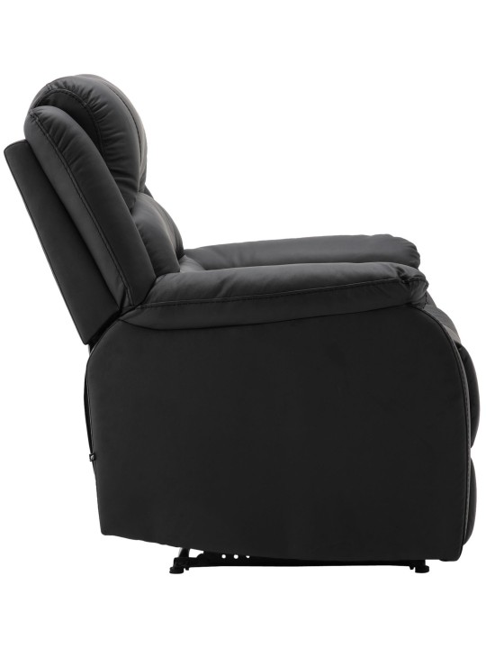 Sillón Kerpen símil piel, negro