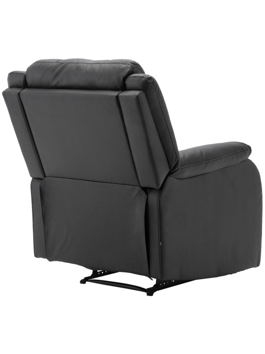Sillón Kerpen símil piel, negro