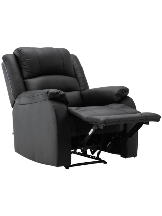 Sillón Kerpen símil piel, negro