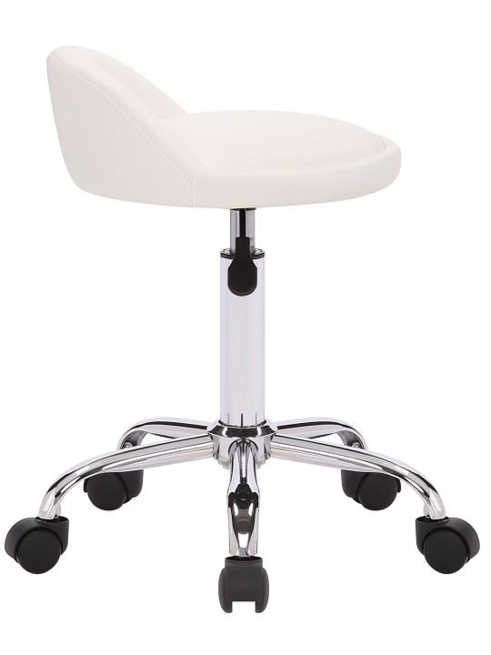 Taburete de trabajo Teramo piel sintética, blanco Taburete de trabajo Teramo piel sintética, blanco