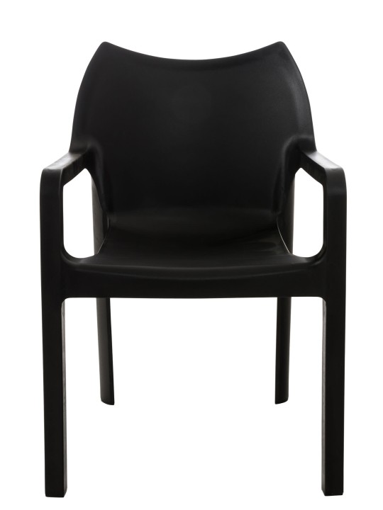SET de 2 sillas apilables DIVA, negro SET de 2 sillas apilables DIVA, negro