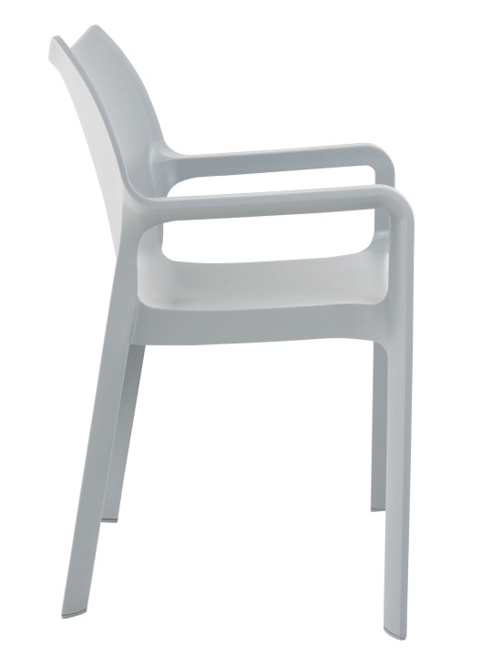 SET de 2 sillas apilables DIVA, gris claro SET de 2 sillas apilables DIVA, gris claro